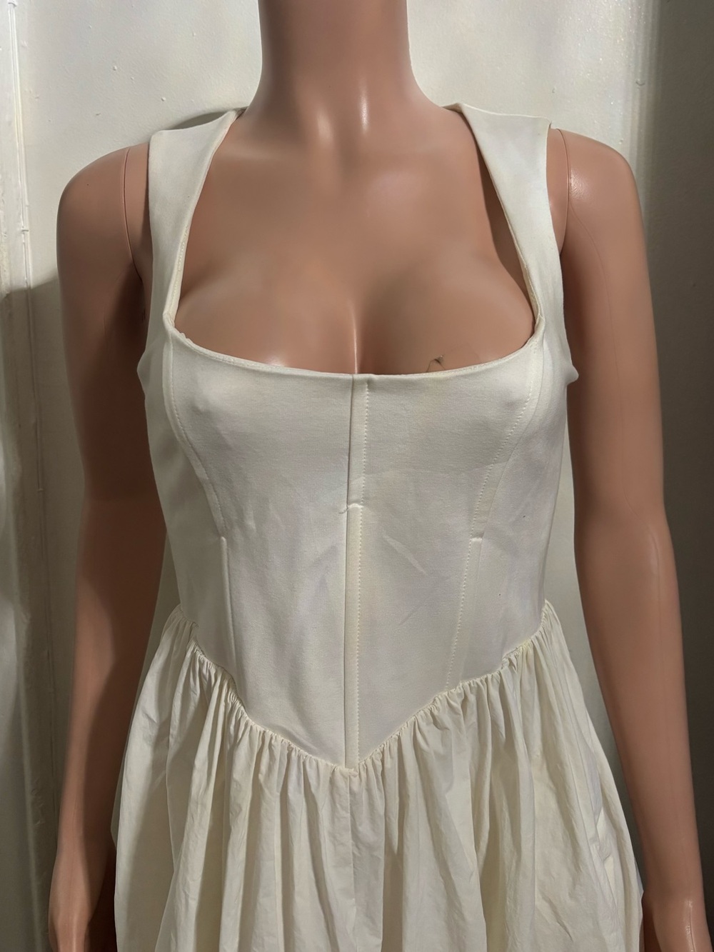 NWT BHLDN by Anthropologie Sleeveless Scoop-Neck Fit & Flare Mini Dress - Picture 4 of 15